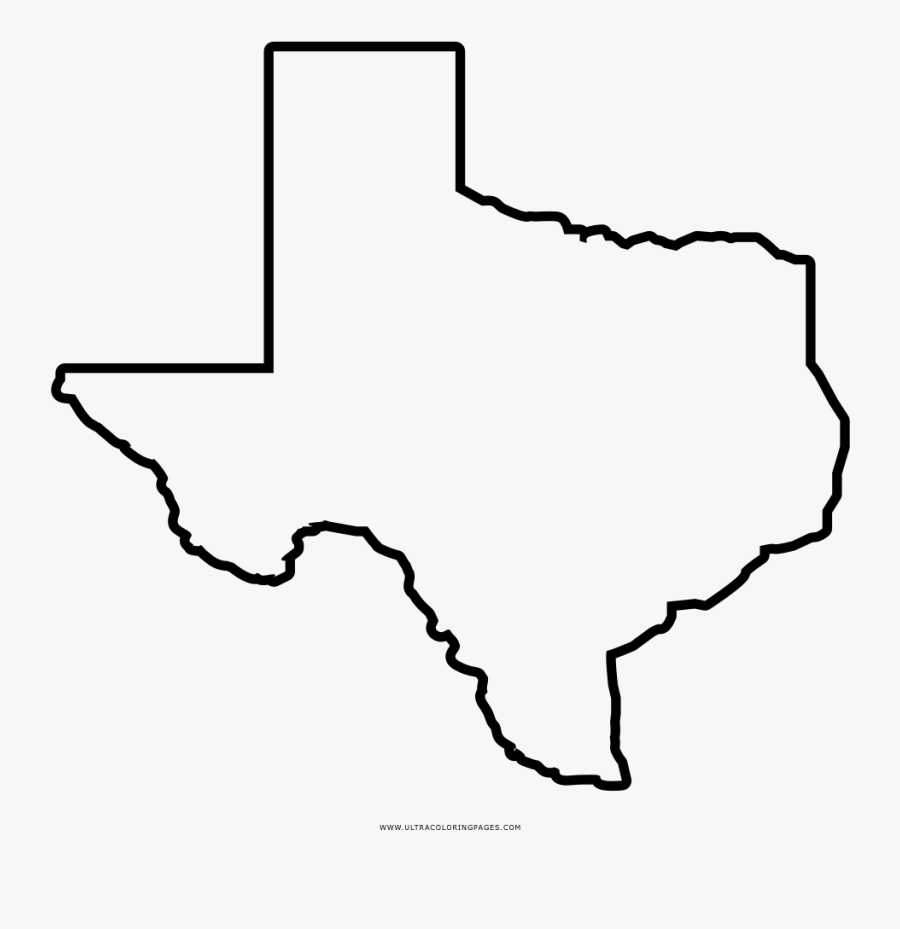 Texas Map Outline Png, Transparent Clipart