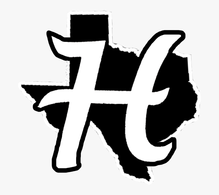 Hudson H Texas Black Outline H - Emblem, Transparent Clipart