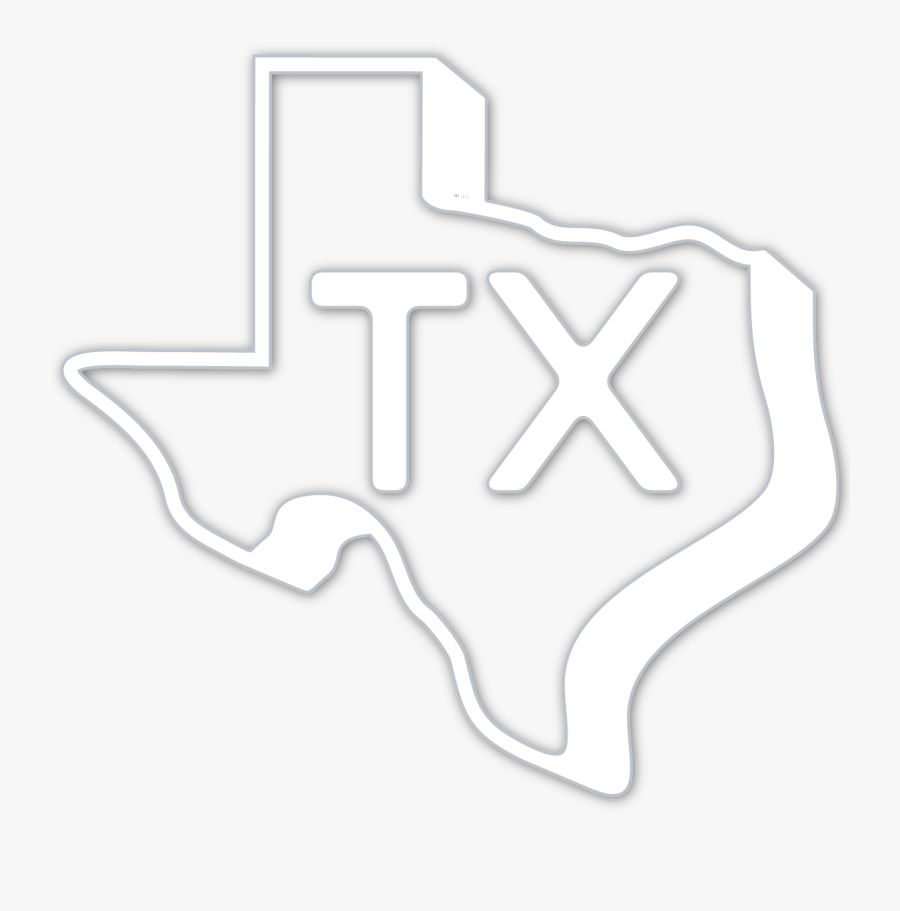 Texas White Outline , Png Download - Black-and-white, Transparent Clipart