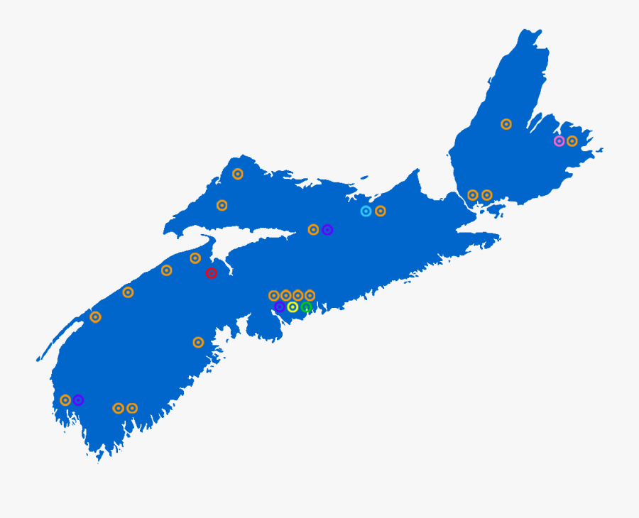 Vector Nova Scotia Map Outline Clipart , Png Download - Nova Scotia Vector, Transparent Clipart