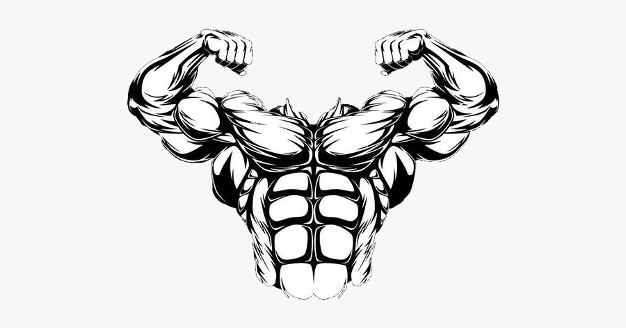 #muscle #muscles #muscleman #champion #abs #sixpack - Bodybuilder Illustration, Transparent Clipart