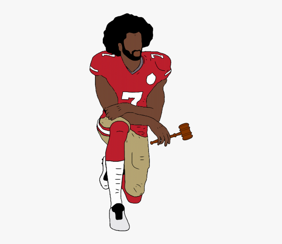Colin Kaepernick Kneeling Drawing, Transparent Clipart