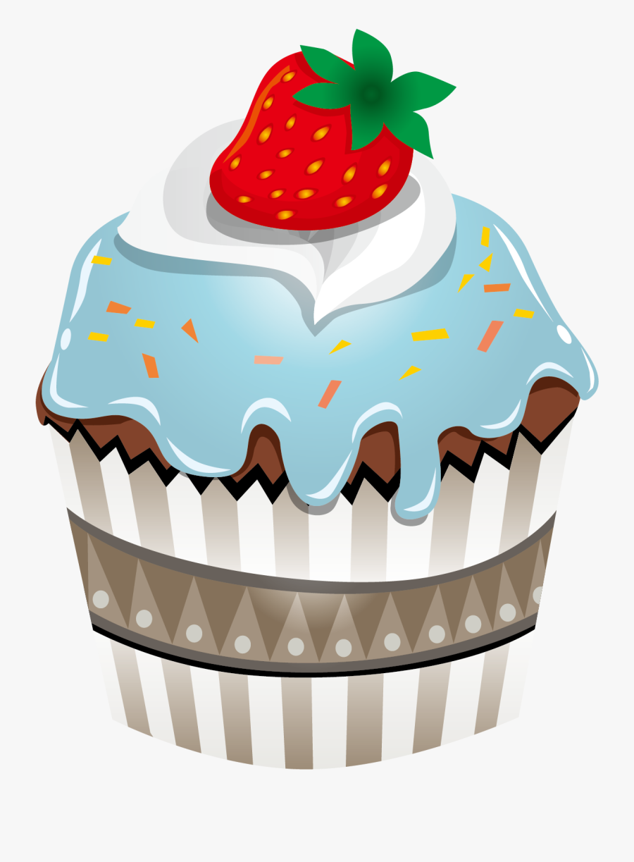 Ice Cream Shortcake - Cupcake, Transparent Clipart