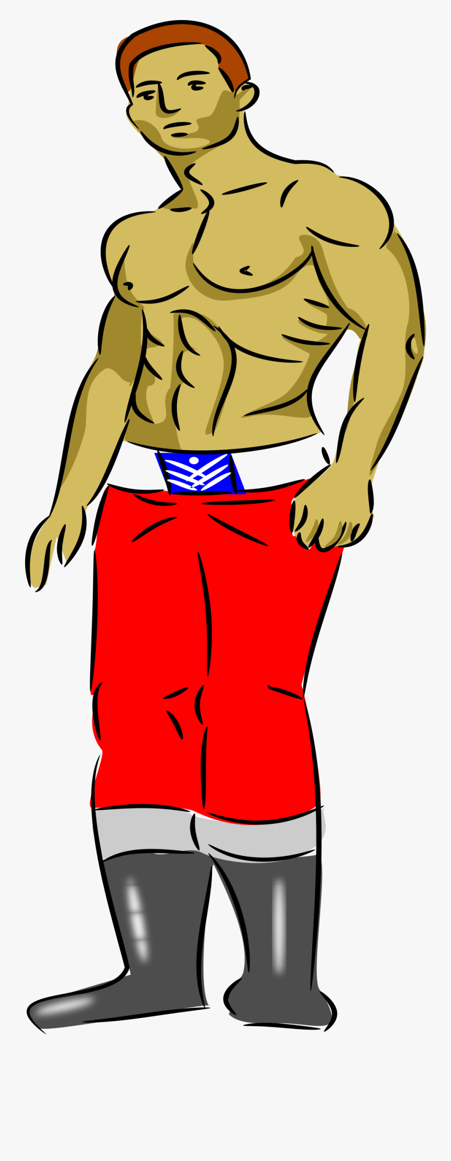 Bodybuilder - Cartoon Body Without Head Png, Transparent Clipart