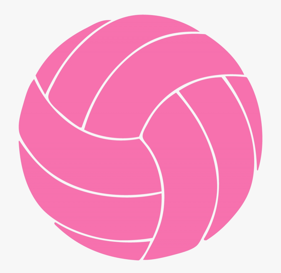 Volleyball Net Clipart Black Free Transparent Png - Pink Volleyball Clipart, Transparent Clipart