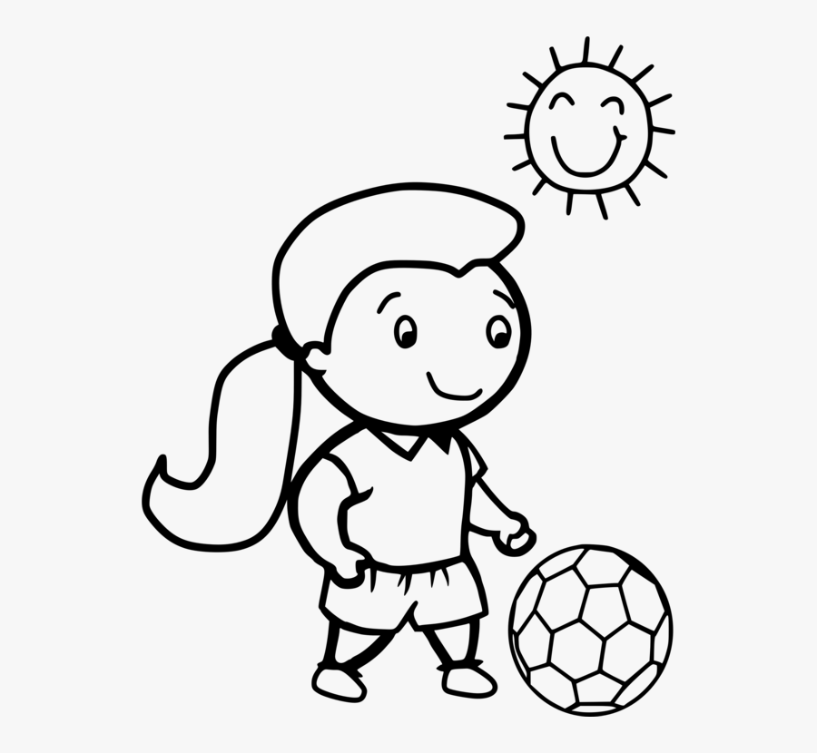 Emotion,monochrome Photography,child - Soccer Coloring Pages, Transparent Clipart
