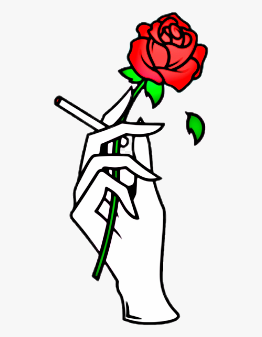 Rose Report Abuse Hand Holding Clipart Transparent - Hand Holding A Rose, Transparent Clipart