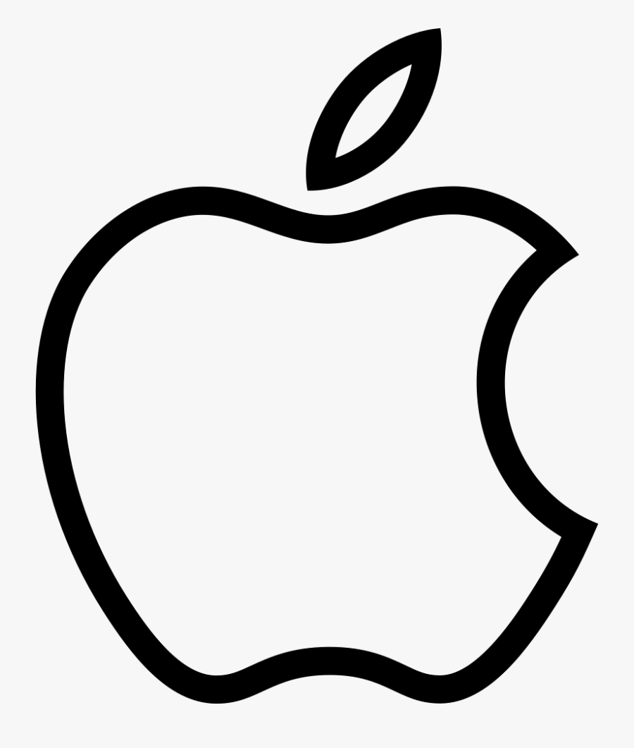 Apple Clipart Black And White Outline 8 Clip Art - Apple Icon Plain Logo Png, Transparent Clipart