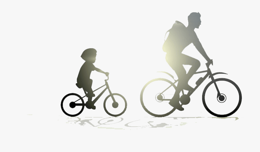 Cha Và Con Trai Đạp Xe, Transparent Clipart