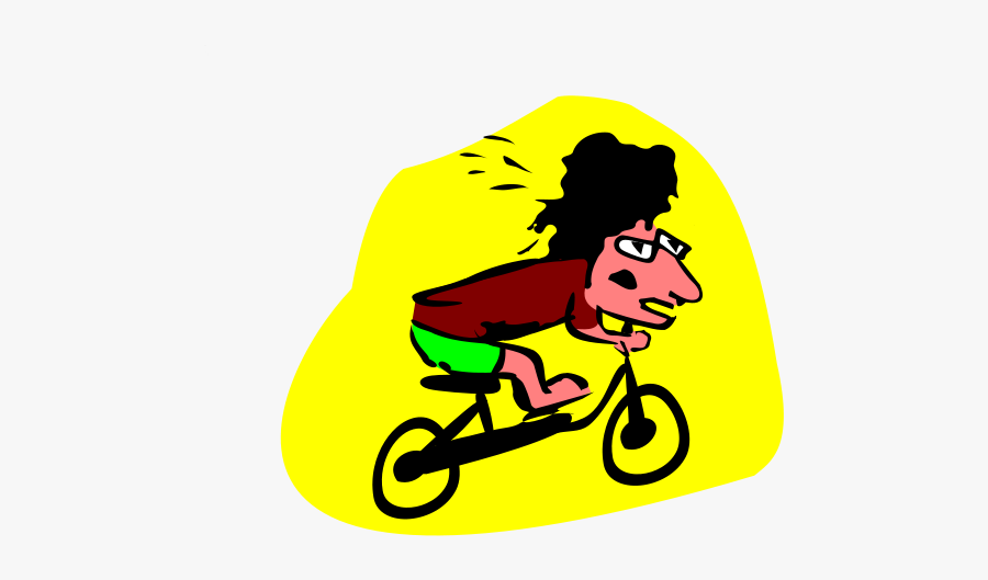 Biker Clipart Bike Tour - Boy On Cycle Vector Png, Transparent Clipart