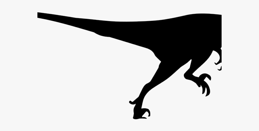 Velociraptor Dinosaur Silhouette Png, Transparent Clipart