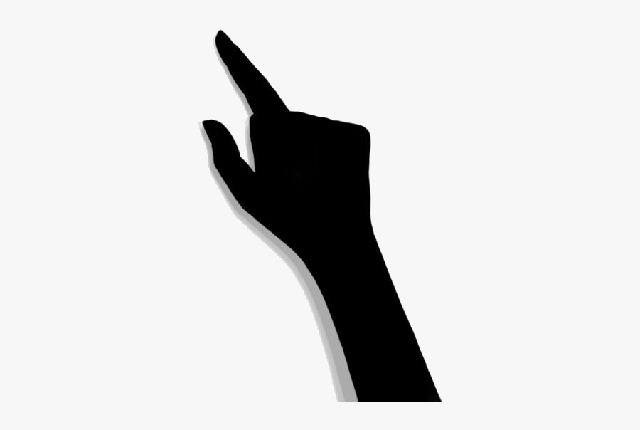 Black Right Hand Finger Pointing Clipart Png - Sign Language, Transparent Clipart