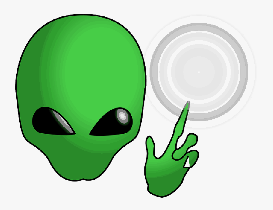 Point, Hand, People, Alien, Face, Cartoon, - Extraterrestrial Life, Transparent Clipart
