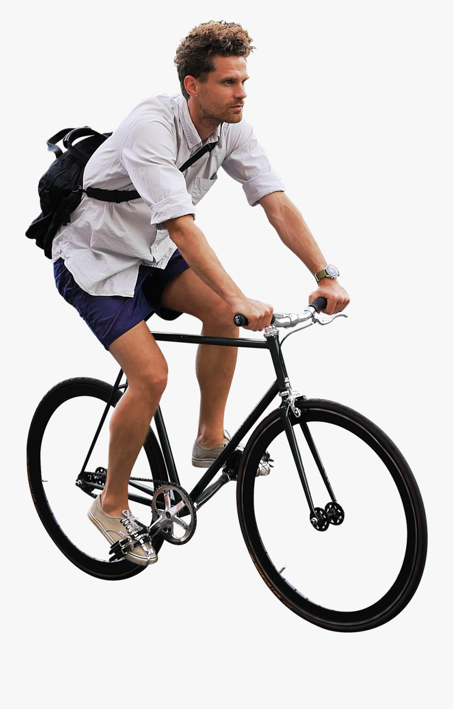 Cycling Png Hd - People On Bike Png, Transparent Clipart