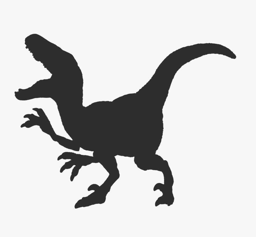 Velociraptor Silhouette, Transparent Clipart