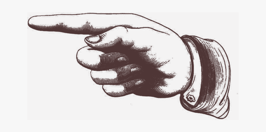 Choose Dual Usb Portable - Pointing Hand Sketched Png, Transparent Clipart