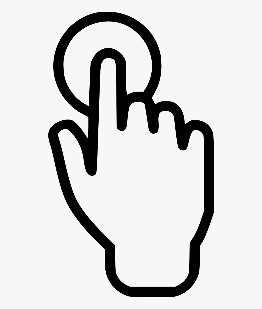 Touch Hand Svg Png - Touch Finger Icon Free, Transparent Clipart