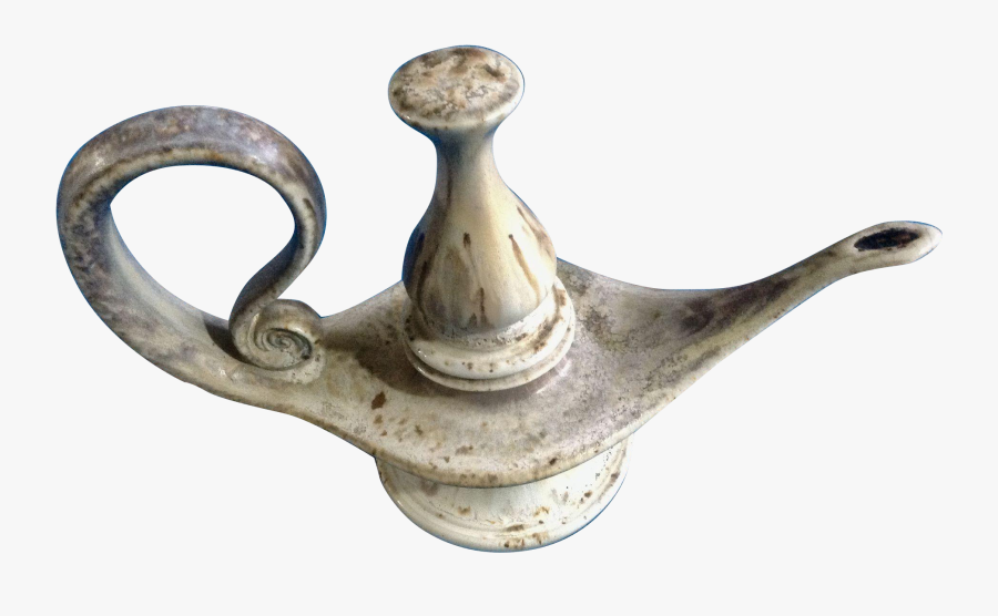 Aladdin Genie Oil Lamp Candle Bill & Vive Mohl Pottery - Aladdin Genie Lamp Svlier, Transparent Clipart