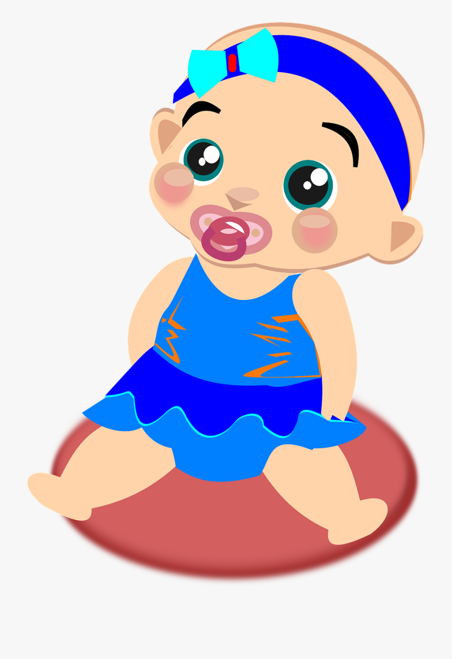 Baby Girl Clip Art, Transparent Clipart
