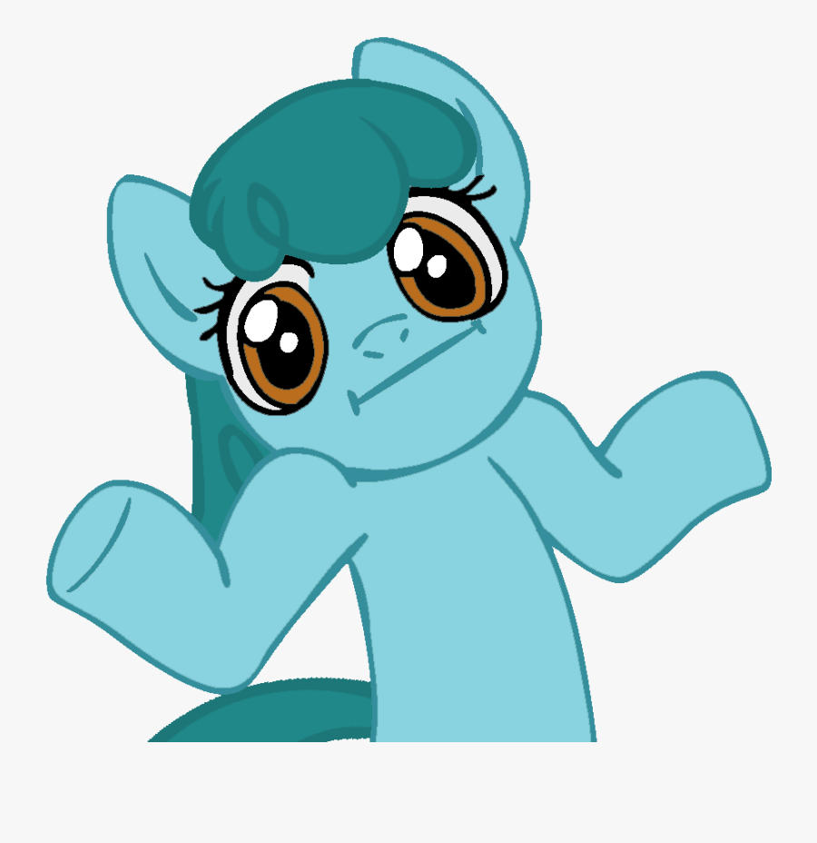 Mlp Shrug Derpy Clipart , Png Download - My Little Pony Png Meme, Transparent Clipart