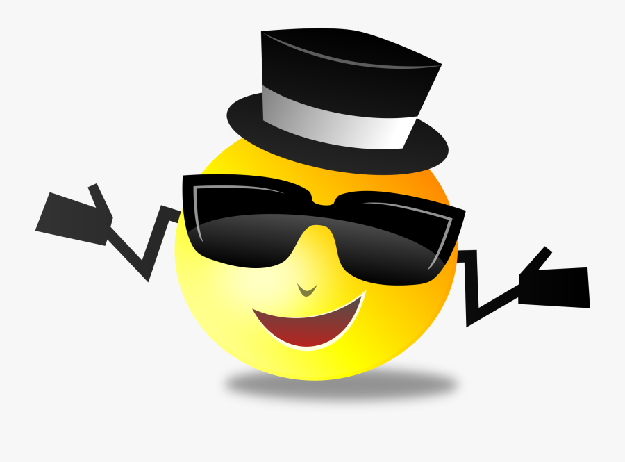 Clipart - Smiley Face With A Hat, Transparent Clipart