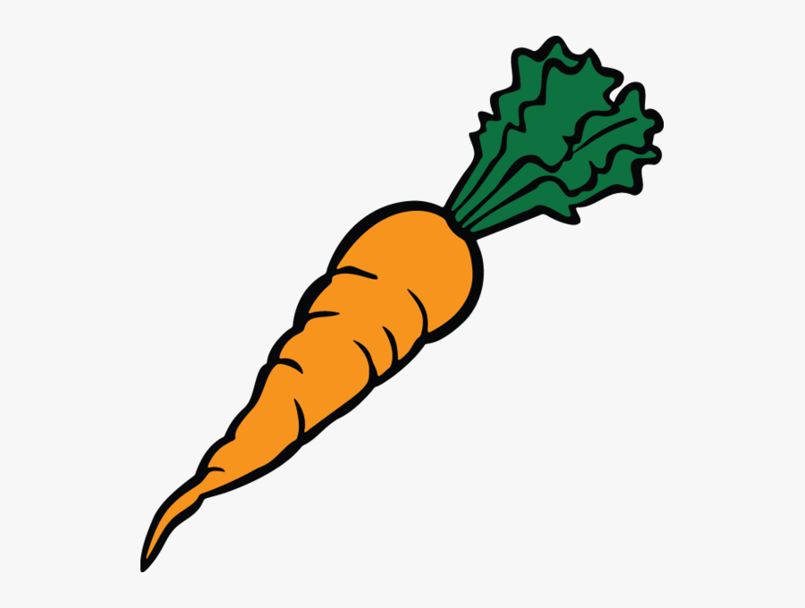 Carrot Black And White, Transparent Clipart