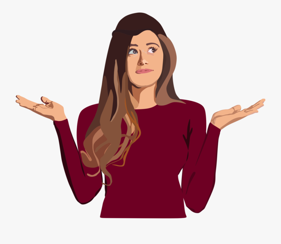 Confused Shrugging Shrug - Don T Know, Transparent Clipart