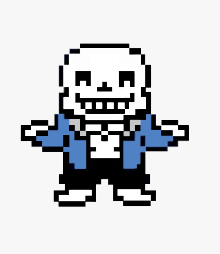 #sticker #sans #skeleton #sanstheskeleton #undertalesans - Sans Undertale Pixel, Transparent Clipart