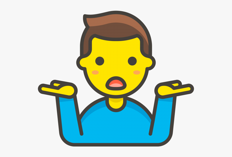 Transparent Thumb Emoji Png - Man Raise Hand Icon, Transparent Clipart