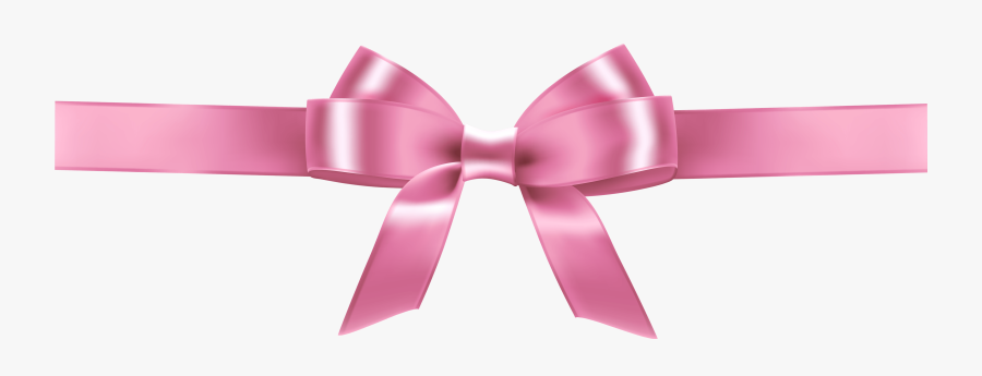 Transparent Christmas Bow Clipart Black And White - Pink Ribbon Design Clipart, Transparent Clipart