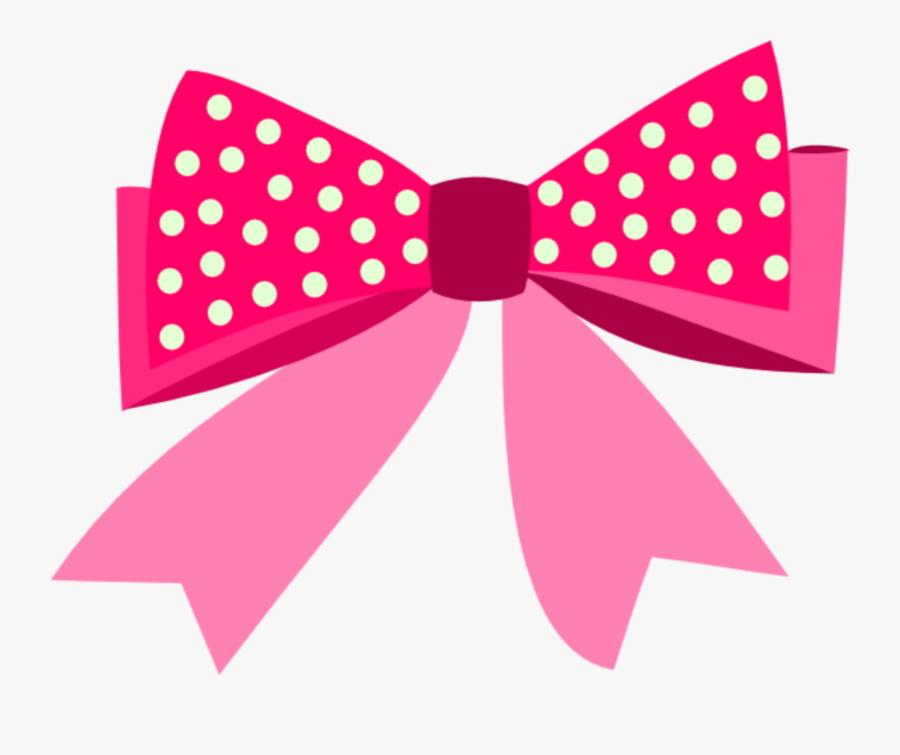 #mq #pink #dots #bow #bows #ribbon - Convite Festa Do Pijama Tapa Olho, Transparent Clipart