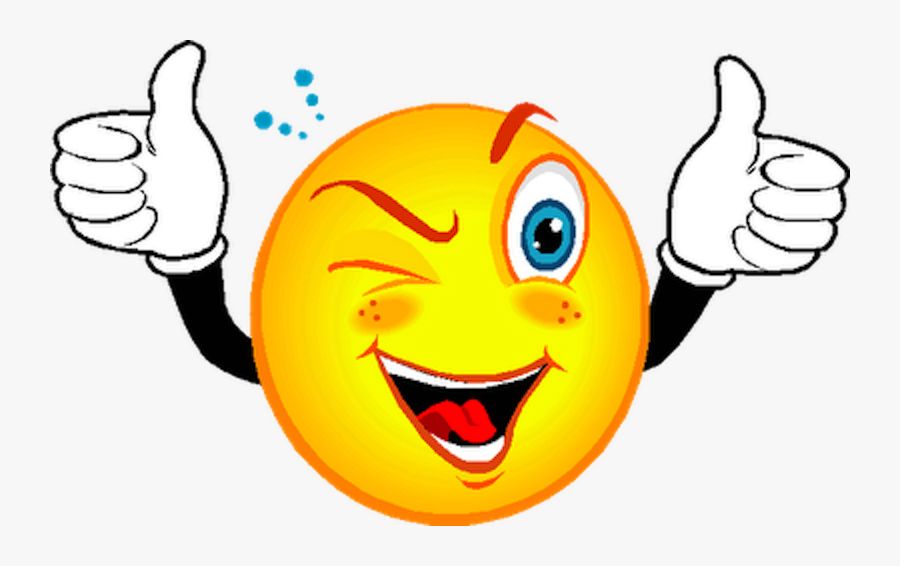 Smiley With Thumbs Up - Smiley Face With Thumbs Up, Transparent Clipart