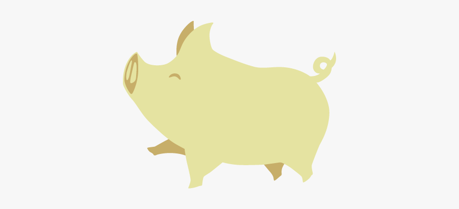 Domestic Pig, Transparent Clipart