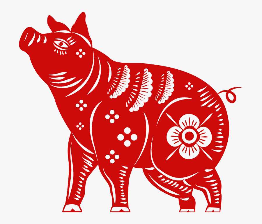 Chinese Zodiac Pig - Pig Chinese Zodiac Png, Transparent Clipart