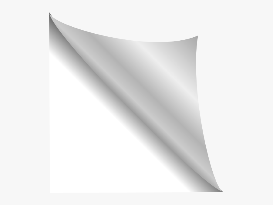Paper Edge Fold Png, Transparent Clipart