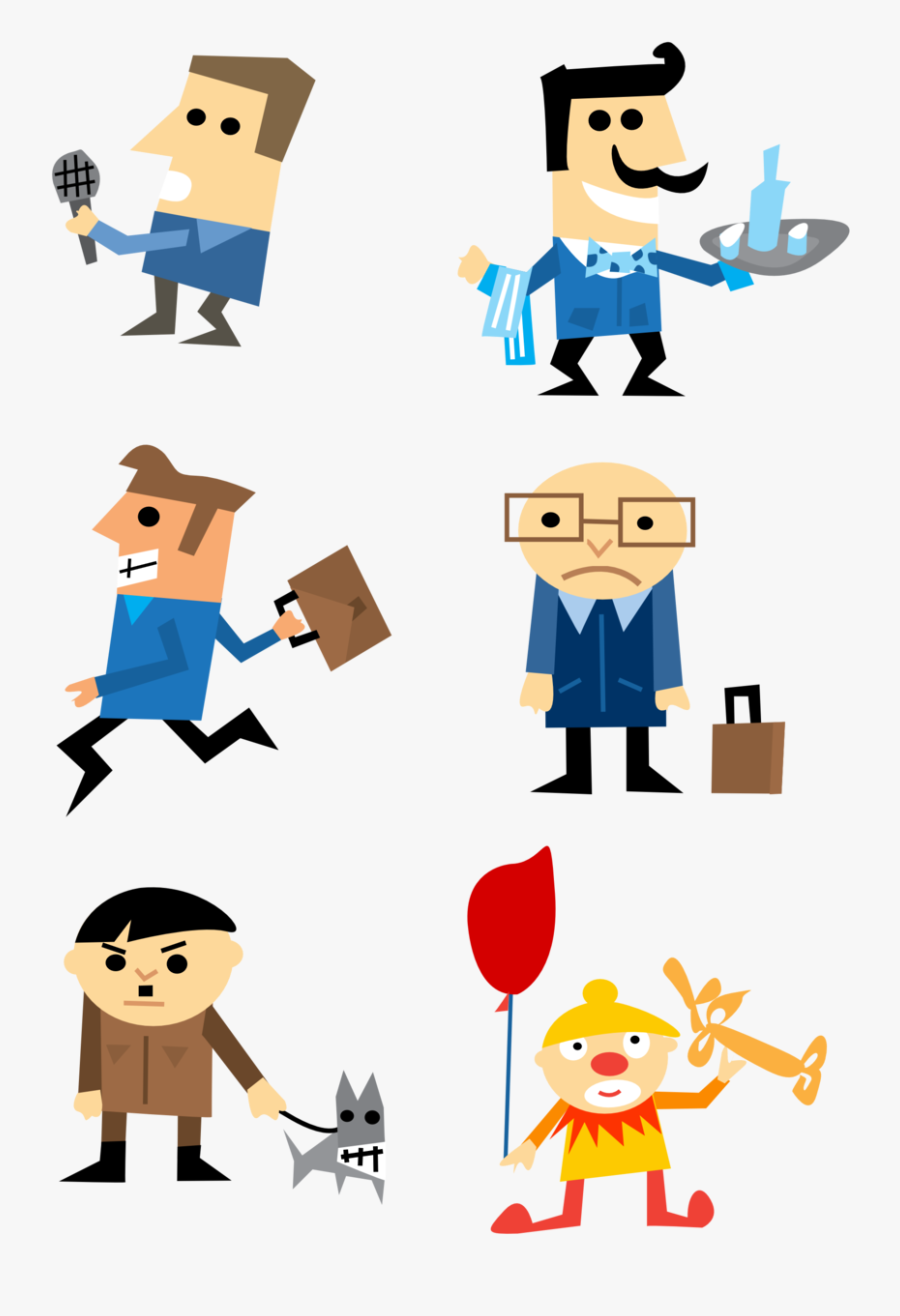 Character Set - Clipart Character Set, Transparent Clipart