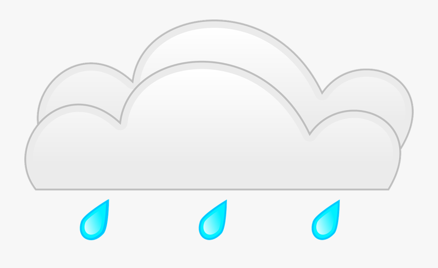 Clouds, Rain, Weather, Storm, Water, Liquid, Droplets - Heart, Transparent Clipart