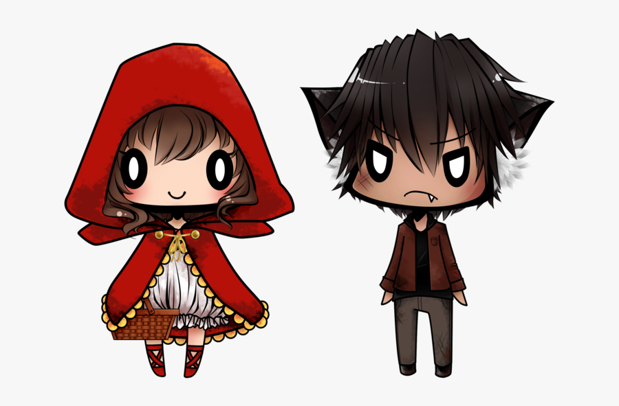 Wolf Clipart Little Red Riding Hood Wolf - Anime Little Red Riding Hood Drawing, Transparent Clipart