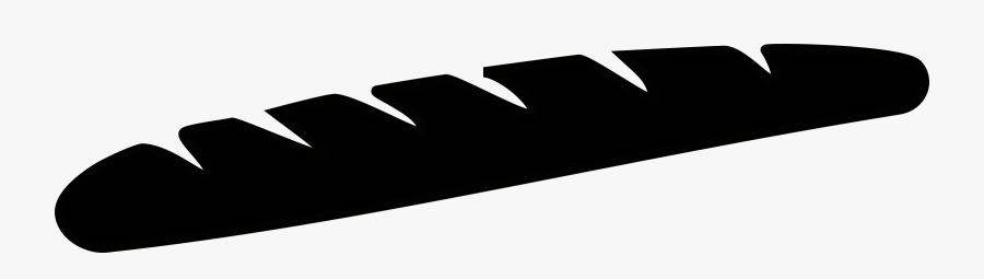 Clipart - Baguette Clipart Black And White, Transparent Clipart
