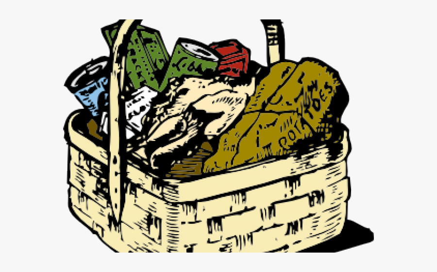 Picnic Basket Clipart Black And White, Transparent Clipart