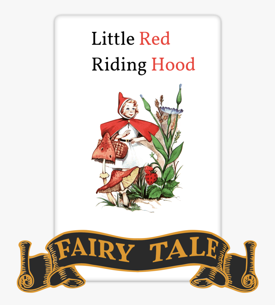 Transparent Little Red Riding Hood Grandma Clipart - Fairy Tale, Transparent Clipart