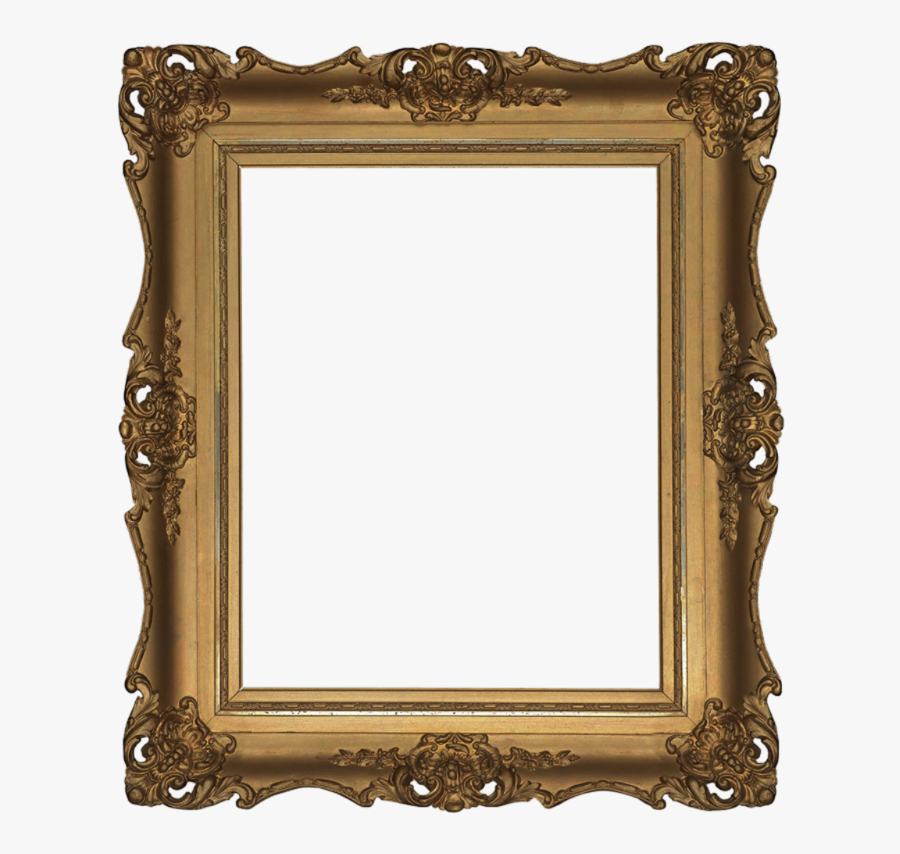 Фотки Baguette, Cadres, Clip Art, Embellissements, - Classic Gold Frame, Transparent Clipart