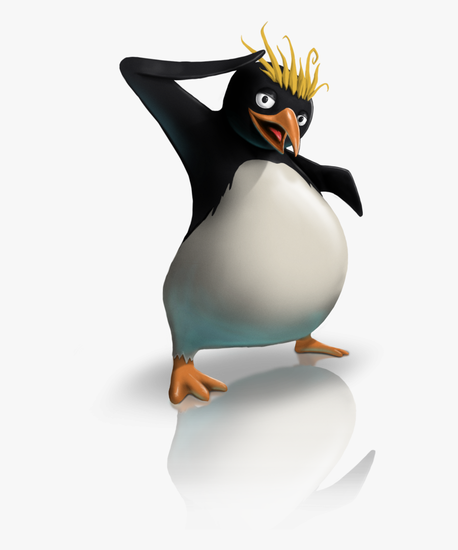 Macaroni Penguin Survival Character - Macaroni Penguins Baby Eating, Transparent Clipart