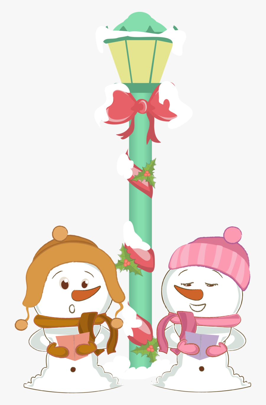 Transparent Snowmen At Night Clipart - Snowman, Transparent Clipart