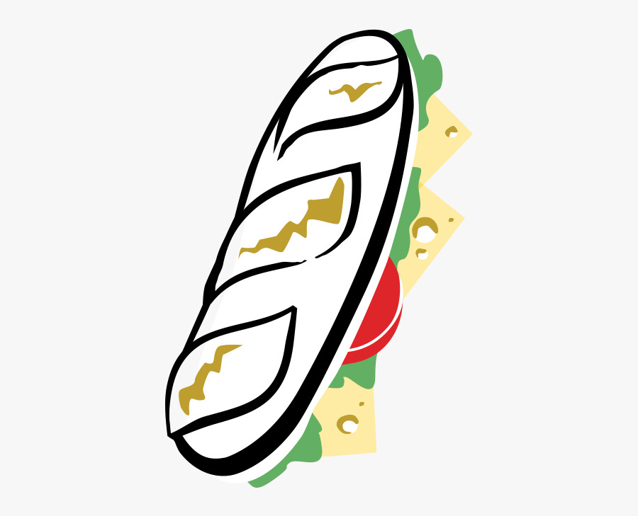 Cheese Baguette - Illustration, Transparent Clipart