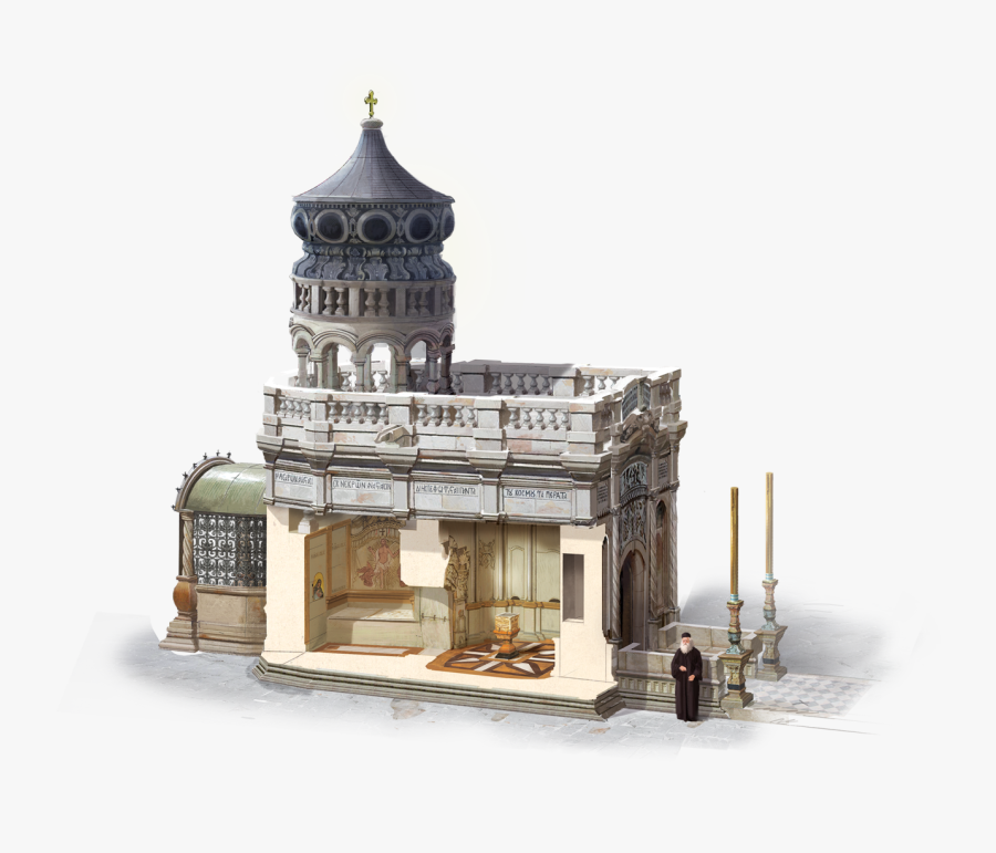 Burial Land Holy Sepulchre Of Jesus Calvary Clipart - Shrine, Transparent Clipart