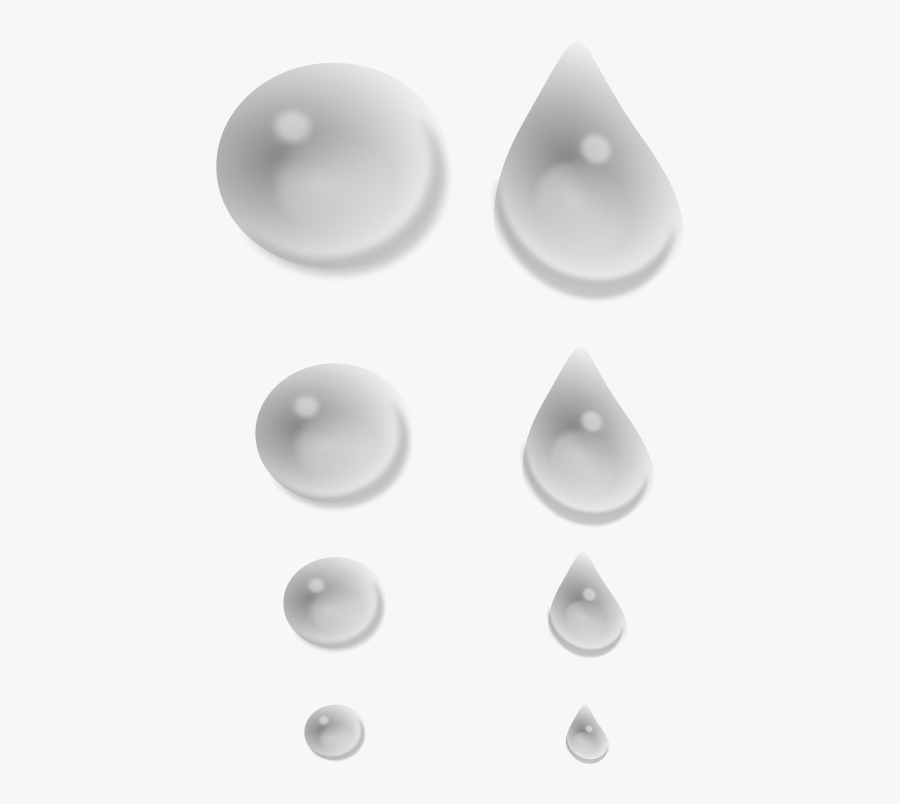 Water Drops - Circle, Transparent Clipart