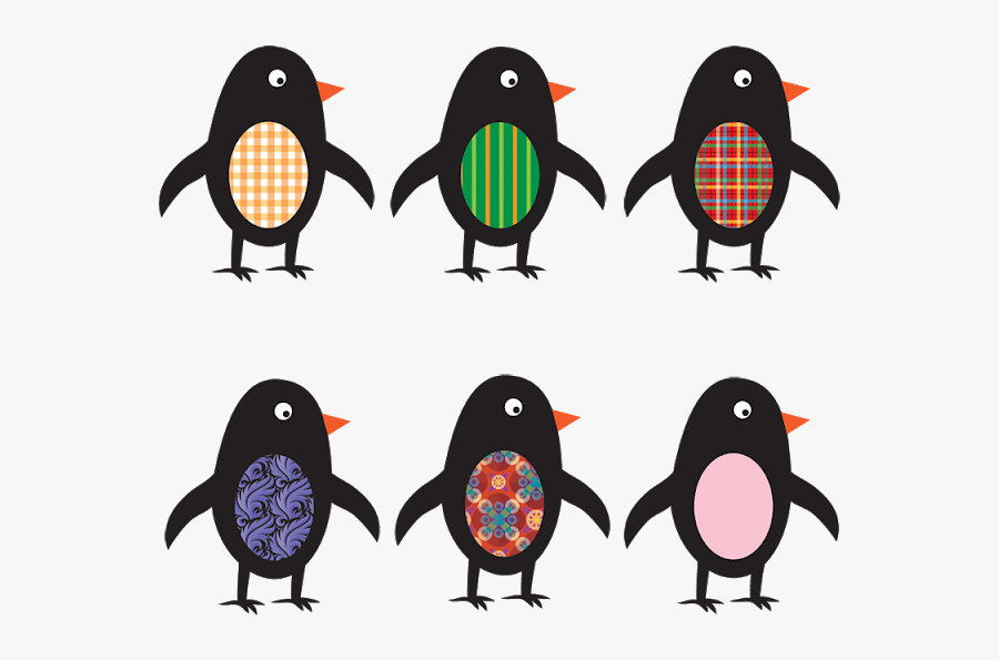 6 Cute Penguins Clip Art - Cartoon, Transparent Clipart