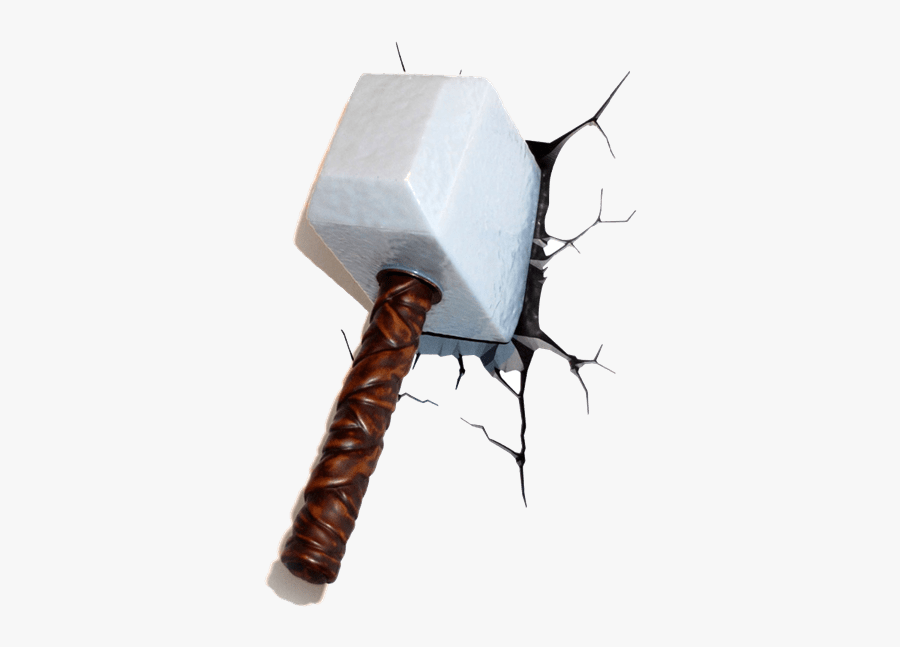 3d Thor Hammer Led N - Super Hero 3 D, Transparent Clipart