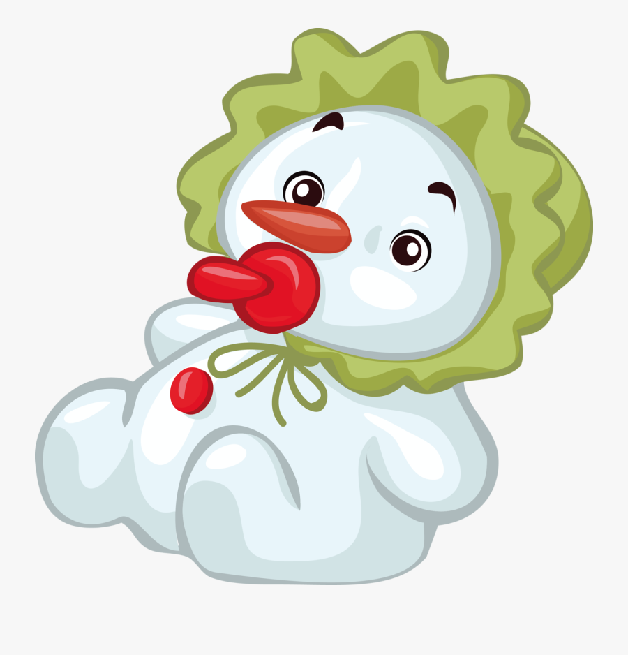 Snowmen Babies, Transparent Clipart